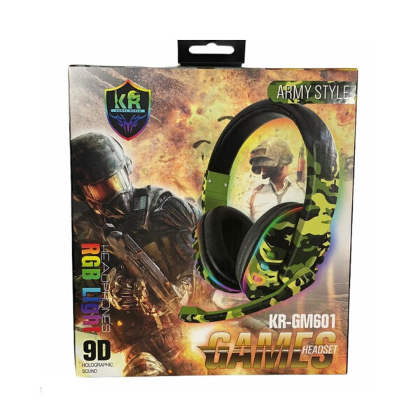 Diadema Gamer Camuflado estilo Militar KR-GM601 & KR-GM602 - Imagen 2