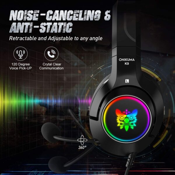 Diadema  gamer Onikuma K9 - Imagen 6