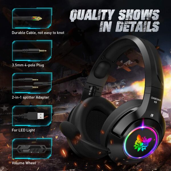 Diadema  gamer Onikuma K9 - Imagen 3
