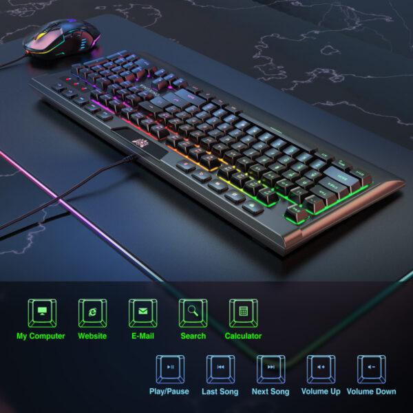 Combo Onikuma Mouse CW902 y Teclado G21 - Imagen 5