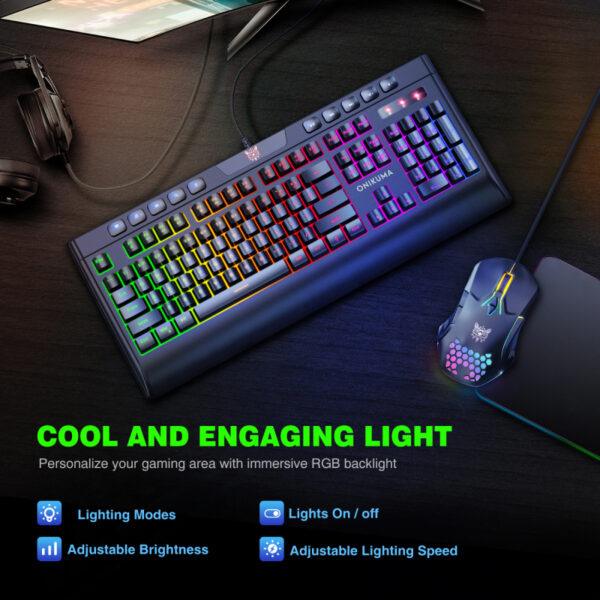 Combo Onikuma Mouse CW902 y Teclado G21 - Imagen 2